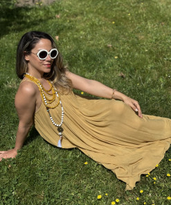 Askılı Maxi Elbise